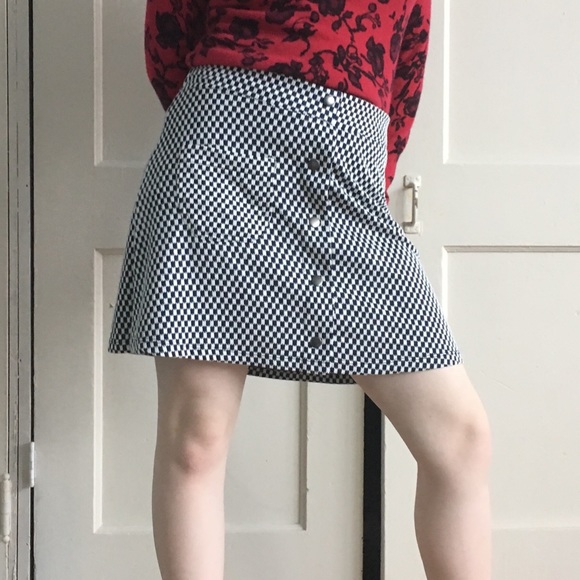 SANS SOUCI CHECKERED SKIRT - Picture 2 of 8